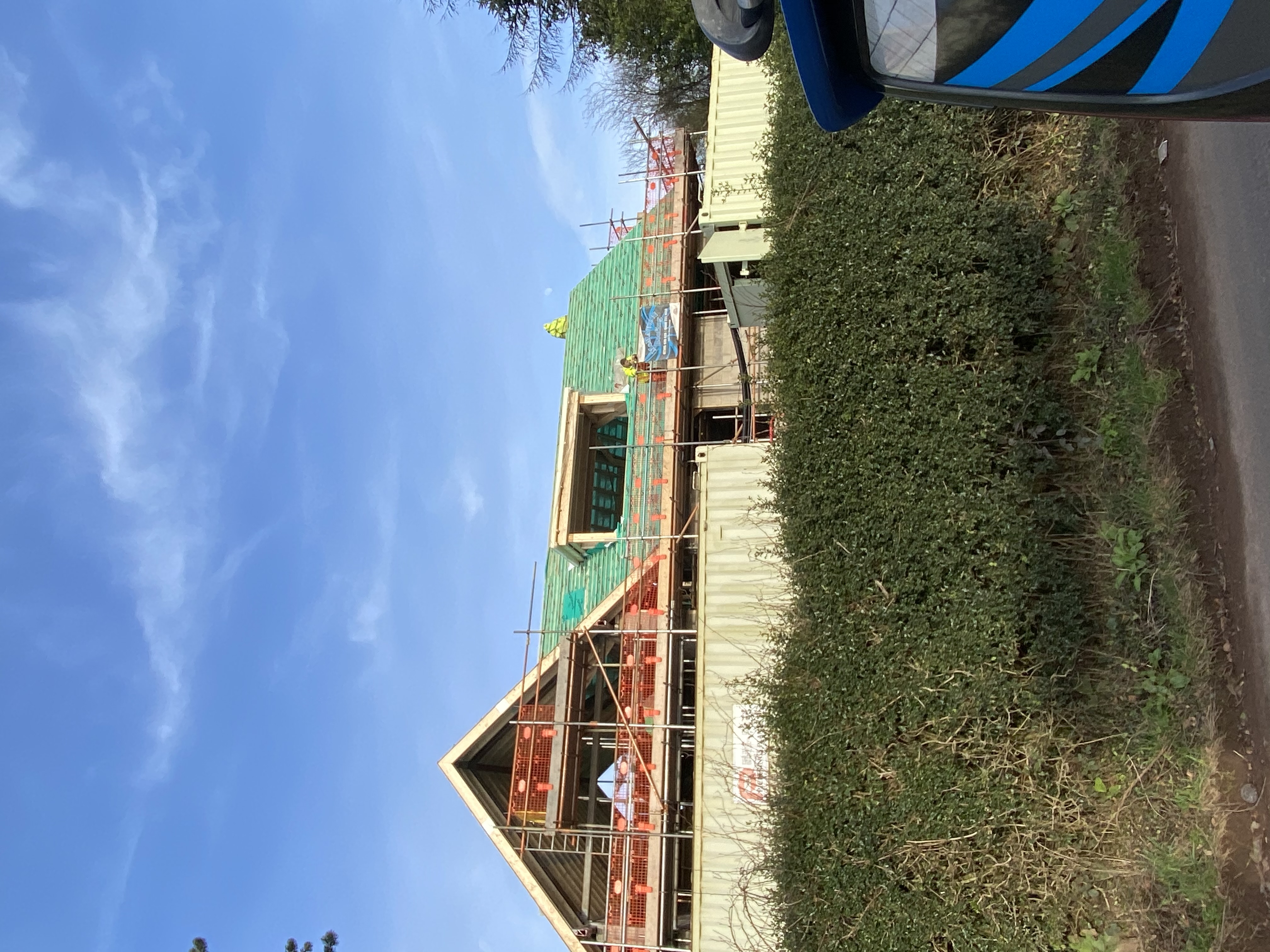Finished roof with straight ridge line and clean verge detail