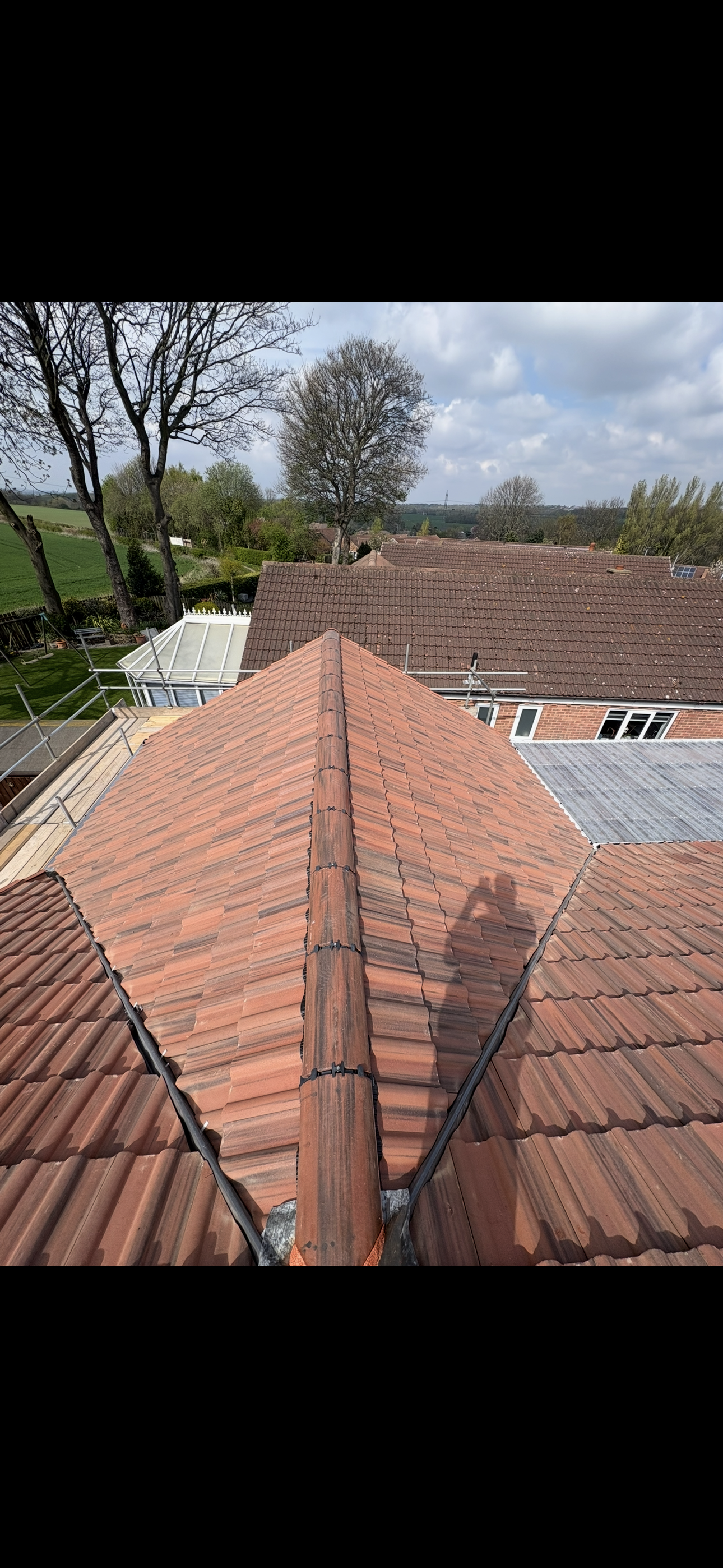 Eaves detail showing fascia, soffit and gutter