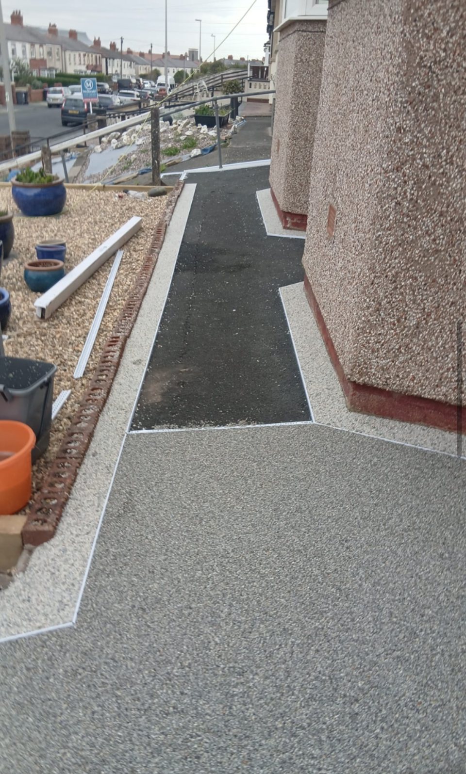 Driveway area completed by Atlas in front of a property